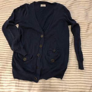 Light Madewell navy cardigan